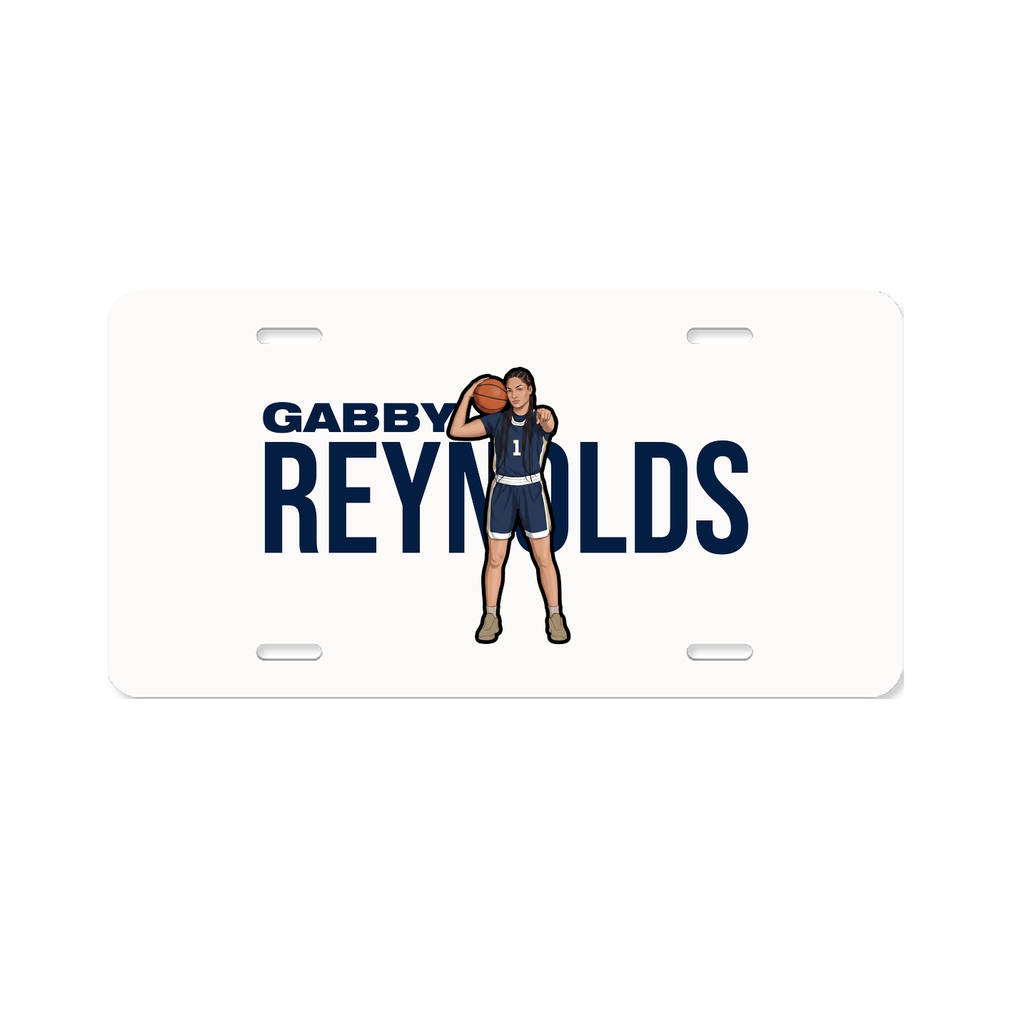 License Plate — Player Name in Classic