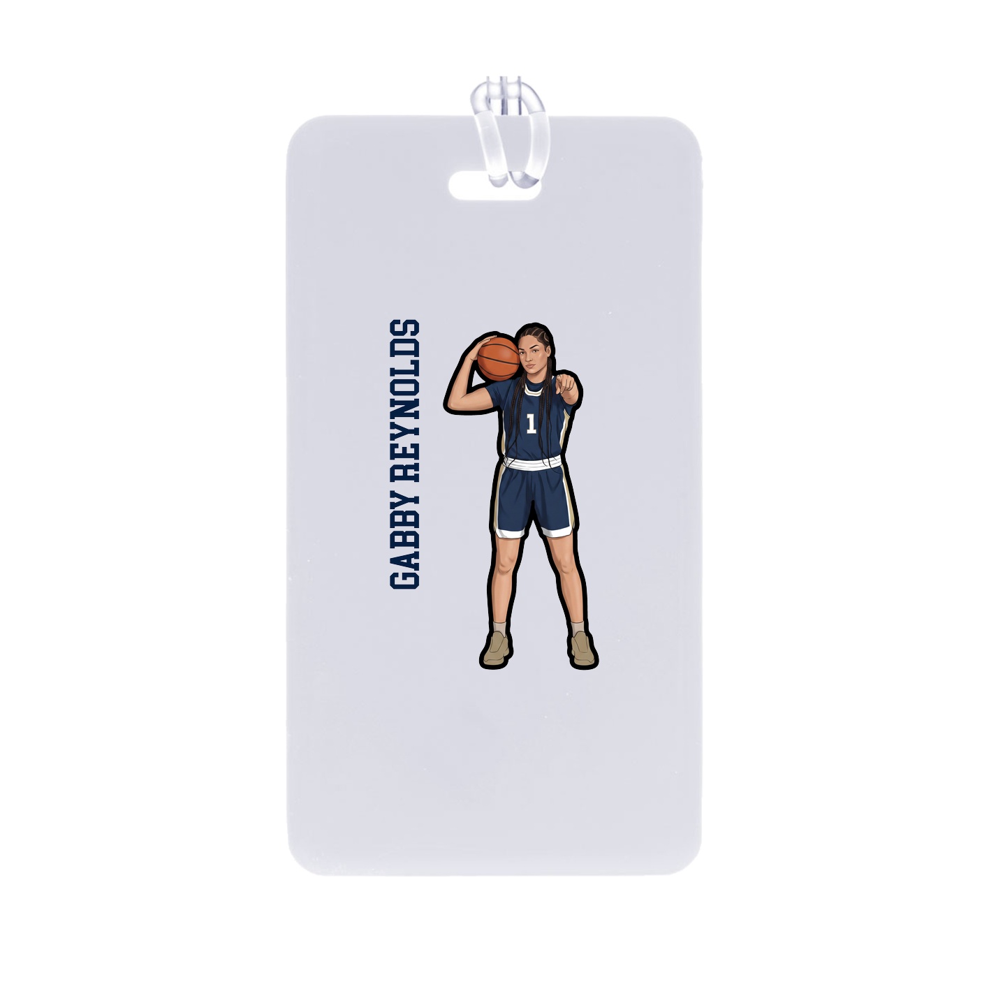 Bag Tag — Name Vertical in Classic