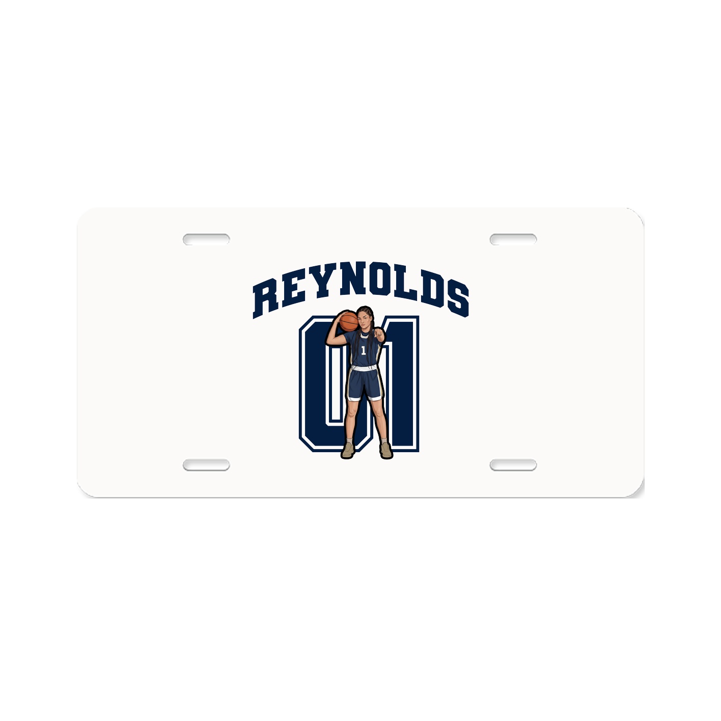 License Plate — Number in Classic
