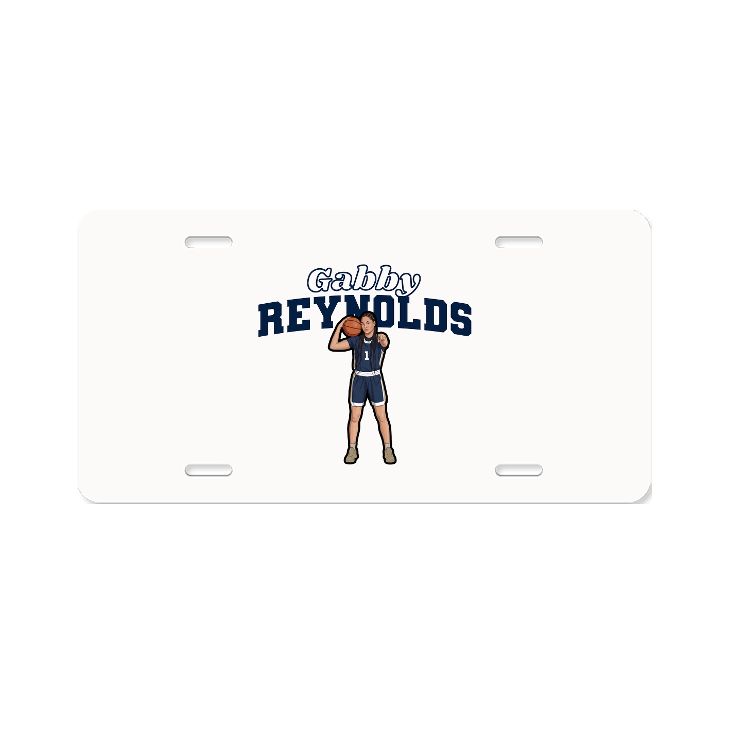 License Plate — Name Arch in Classic