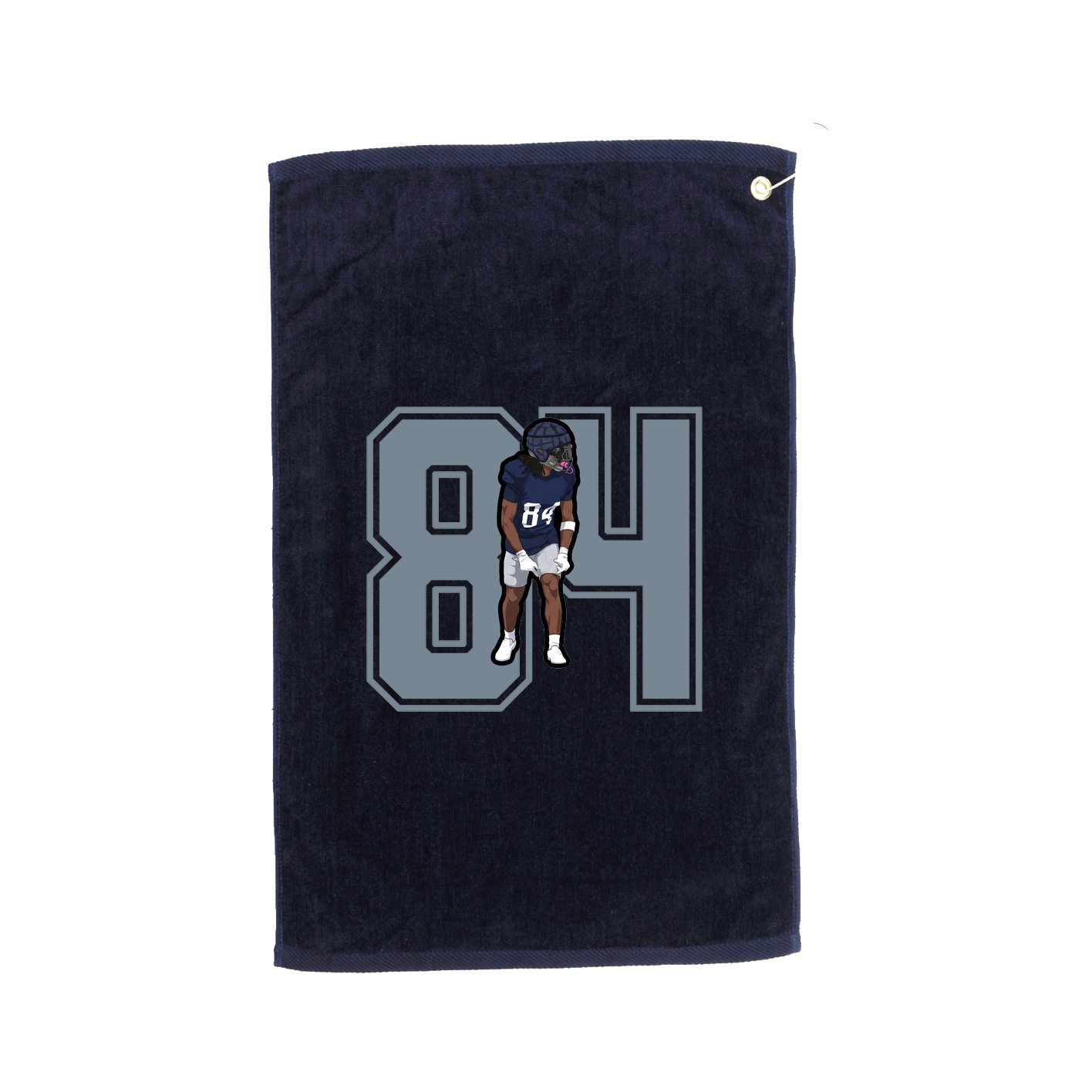 Golf Towel — Number in Navy