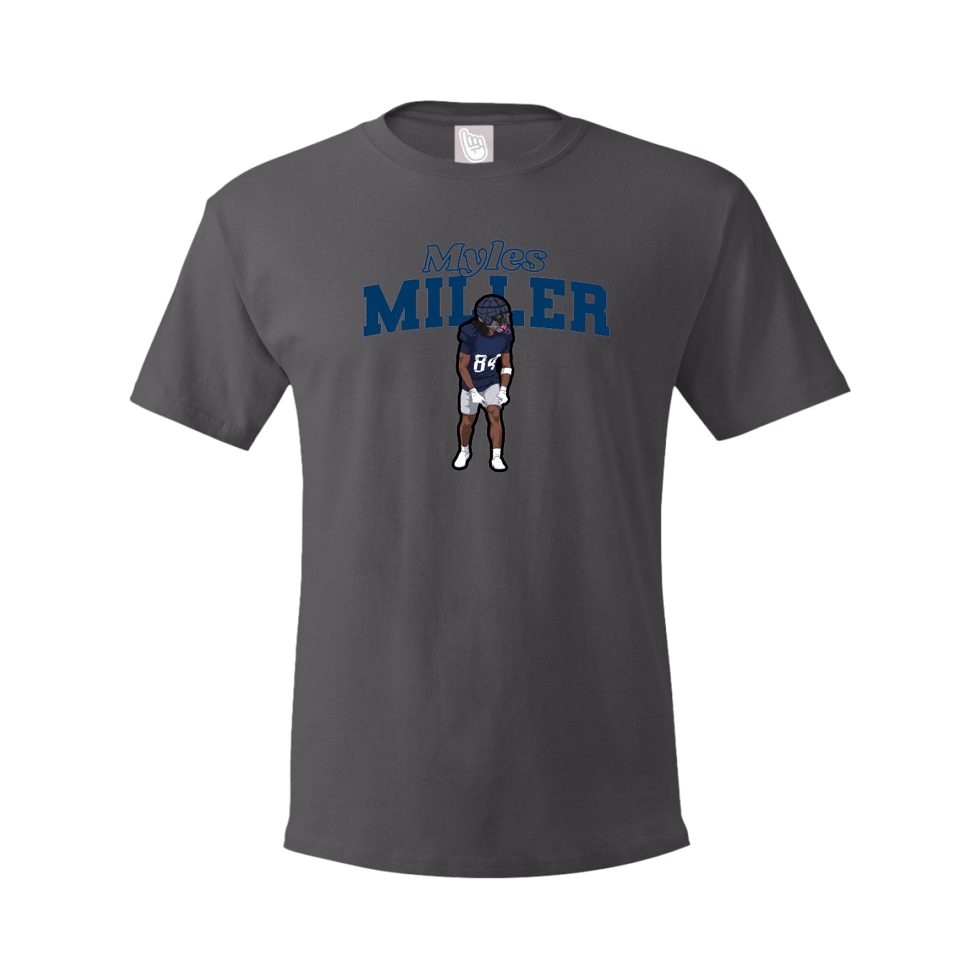 Tee — Name Arch in Grey