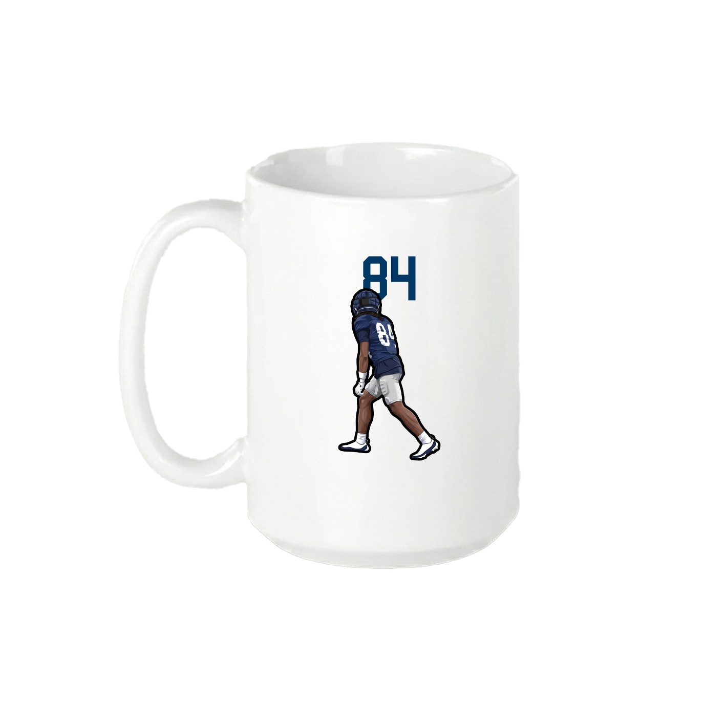 15oz Coffee Mug — Number Top in White