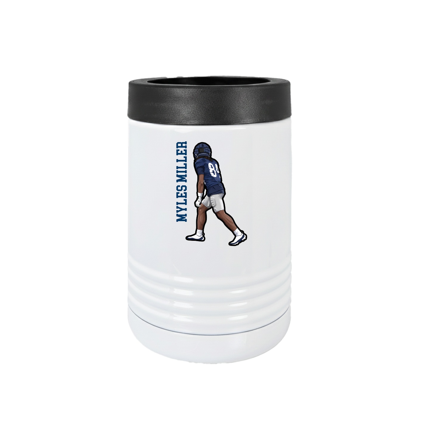 Beverage Holder — Name Vertical in White