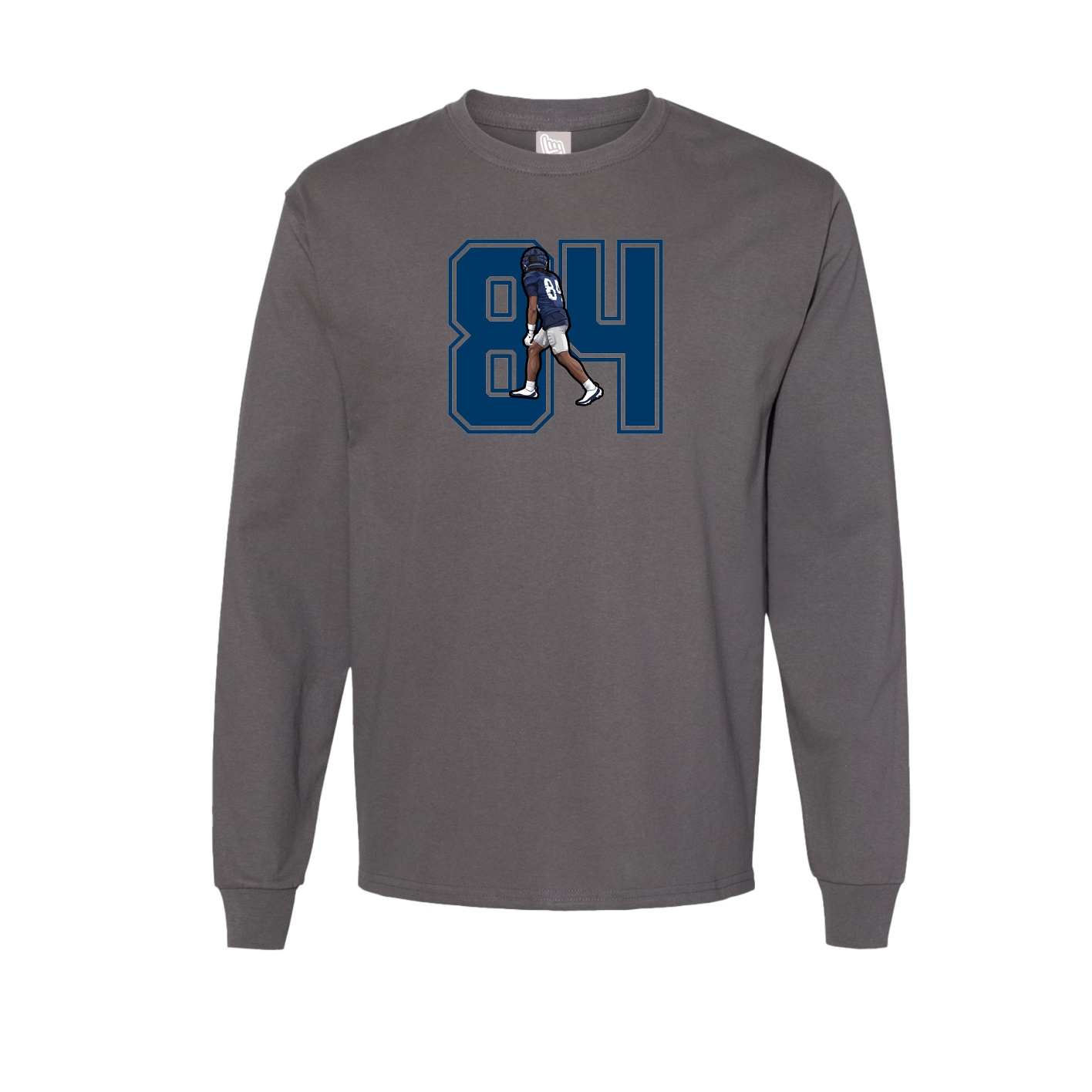 Long Sleeve Tee — Number in Grey