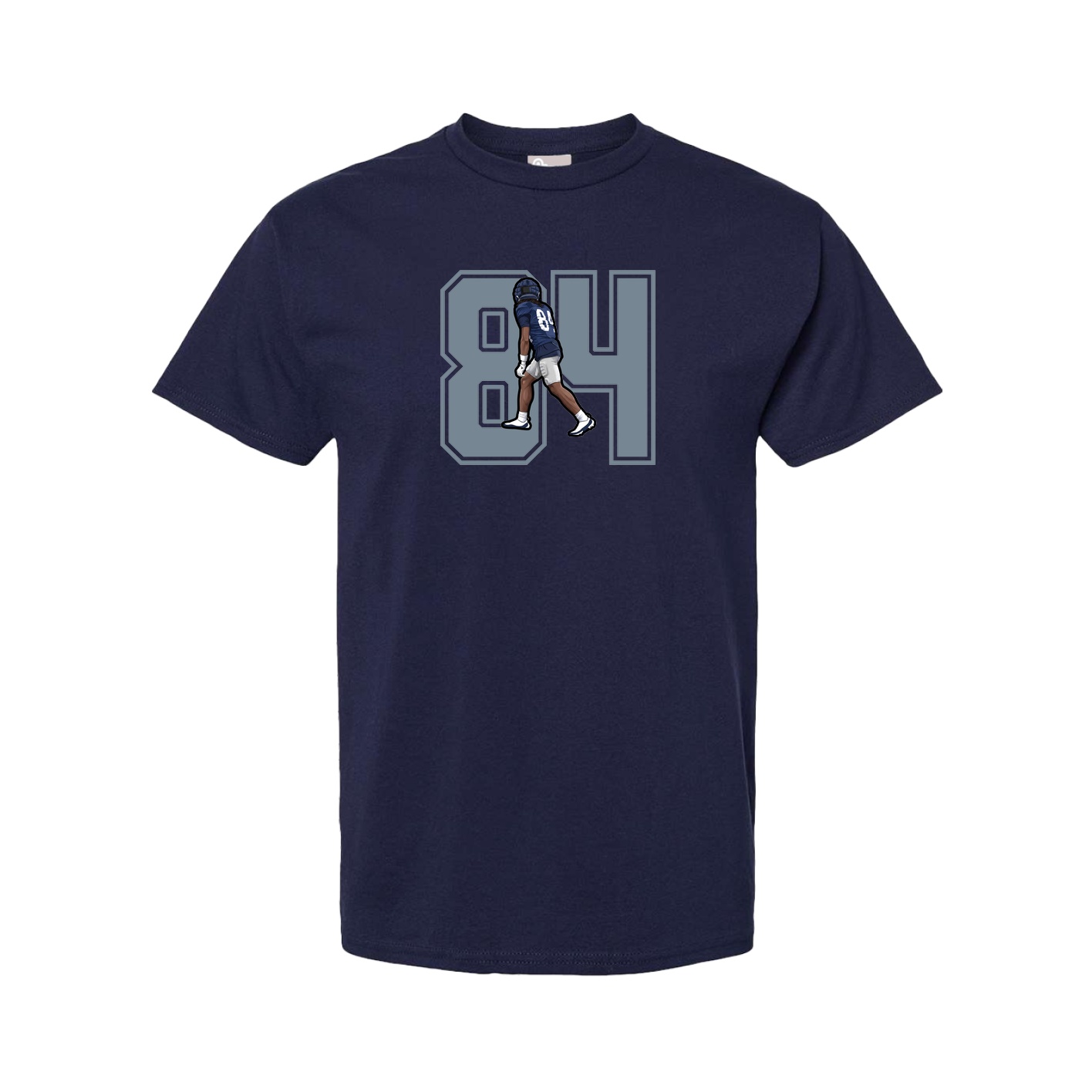 Youth Tee — Number in Navy