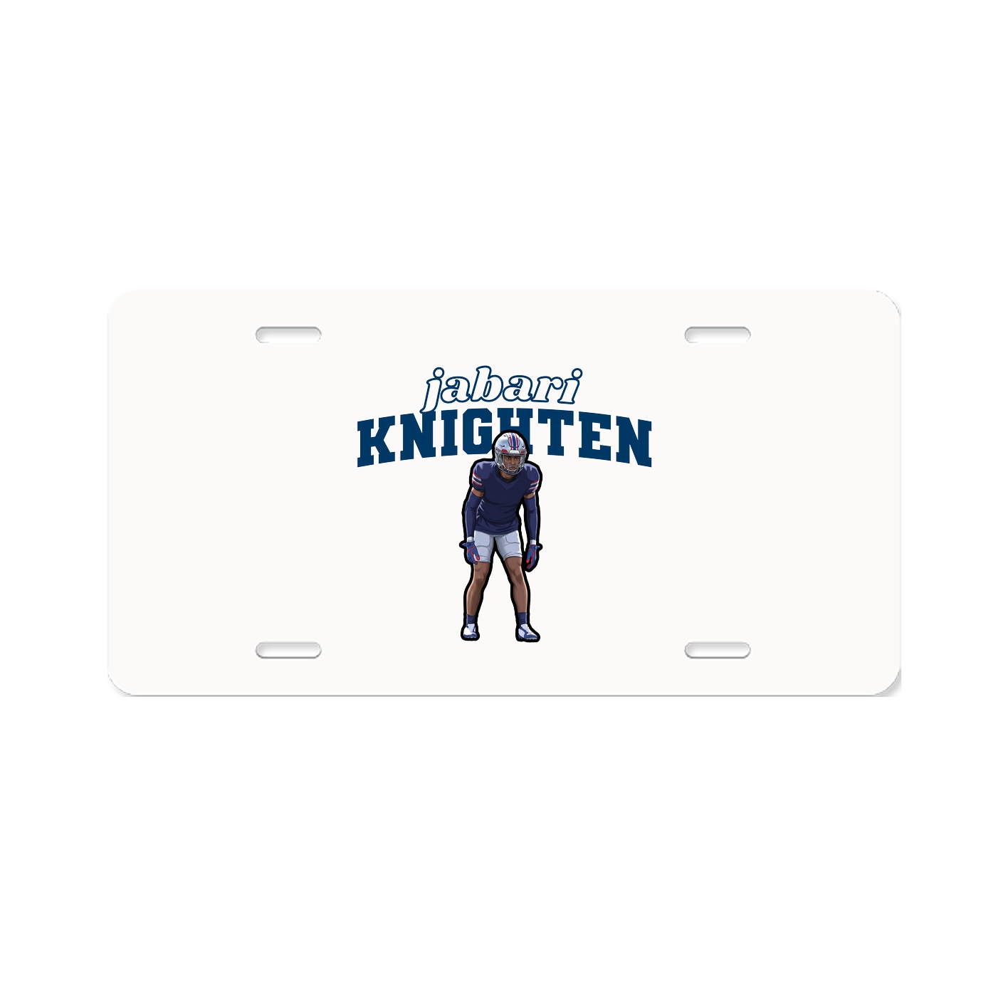 License Plate — Name Arch in Classic