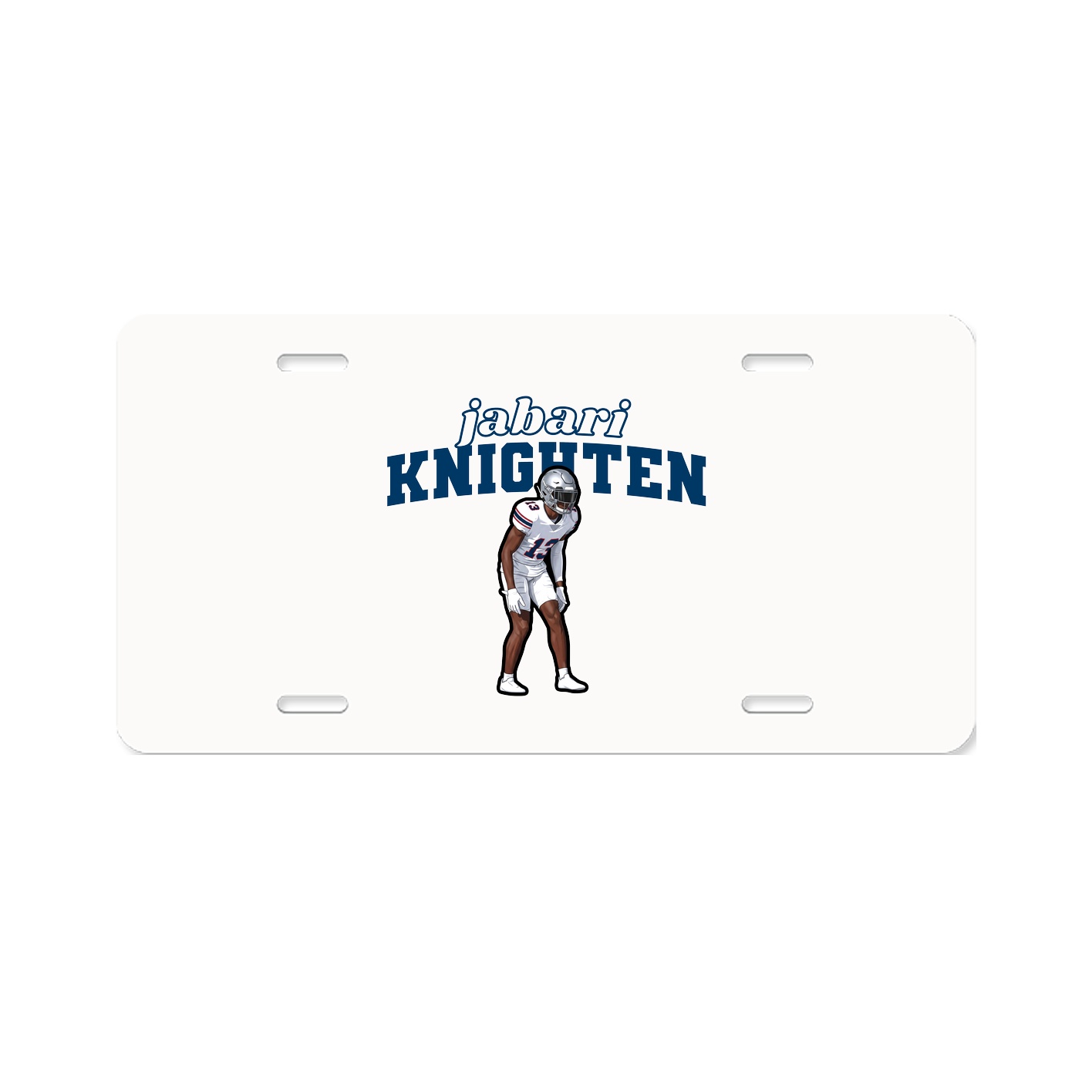 License Plate — Name Arch in Classic