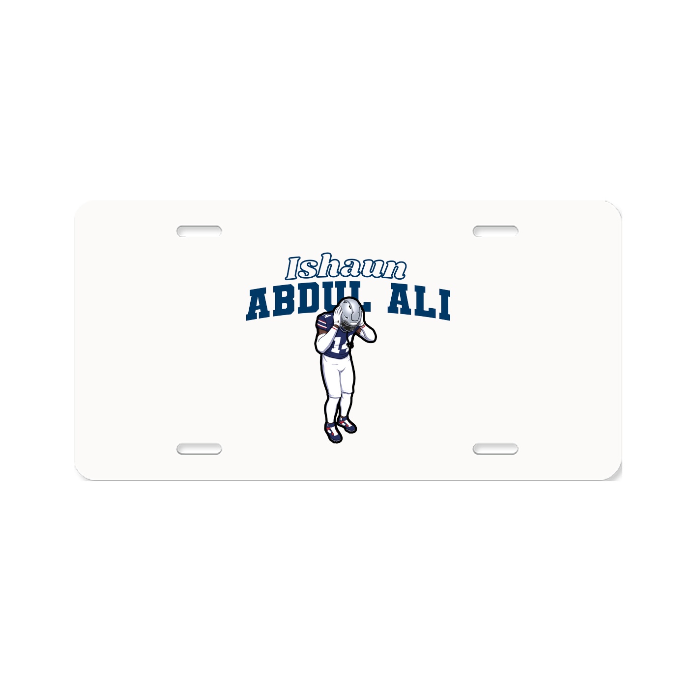 License Plate — Name Arch in Classic