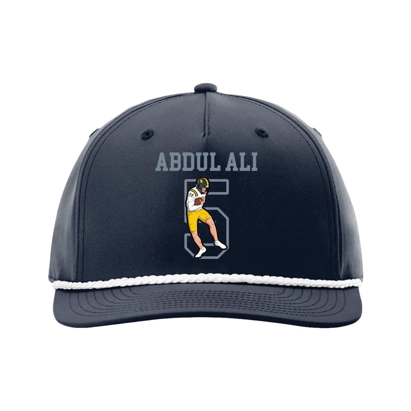 Five-Panel Classic Rope Cap — Shirsey in Navy