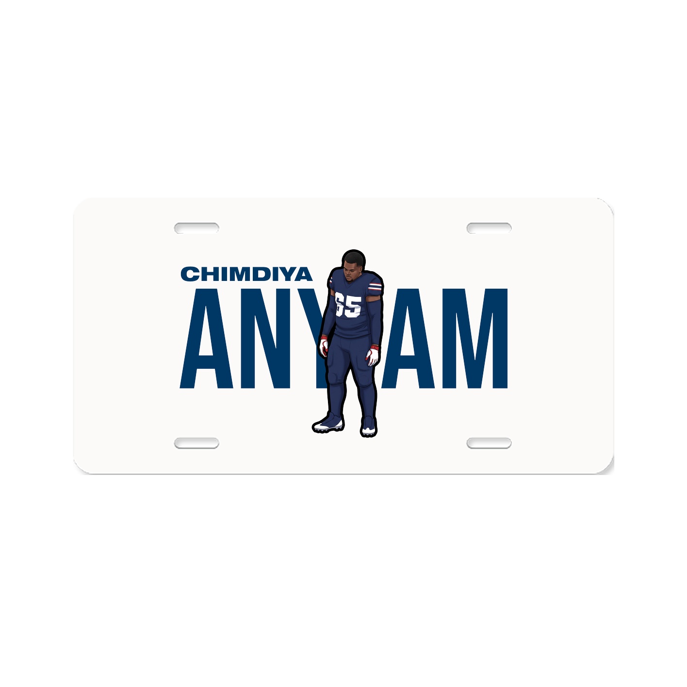 License Plate — Player Name in Classic