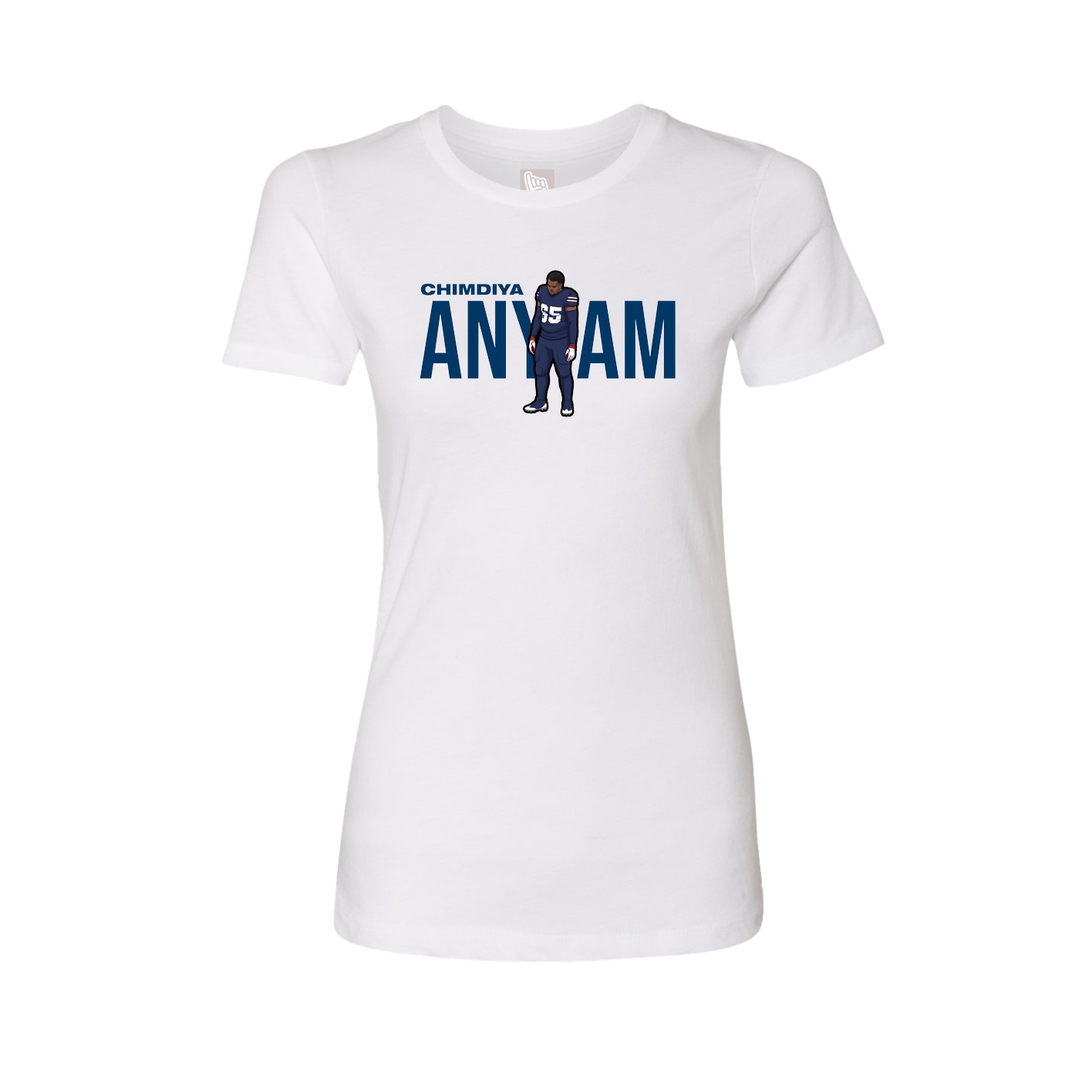 Womens Tee — Player Name in White