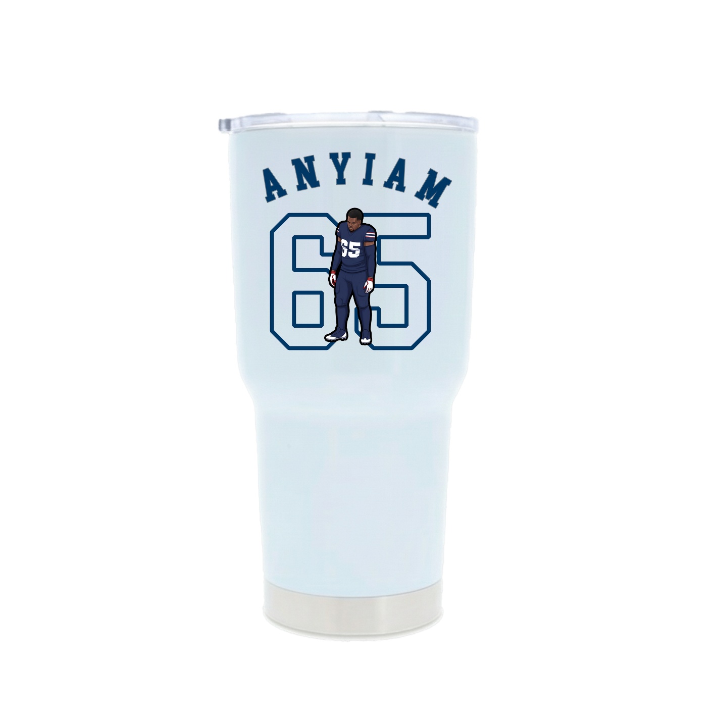 30oz Stainless Steel Tumbler — Shirsey Arch in White