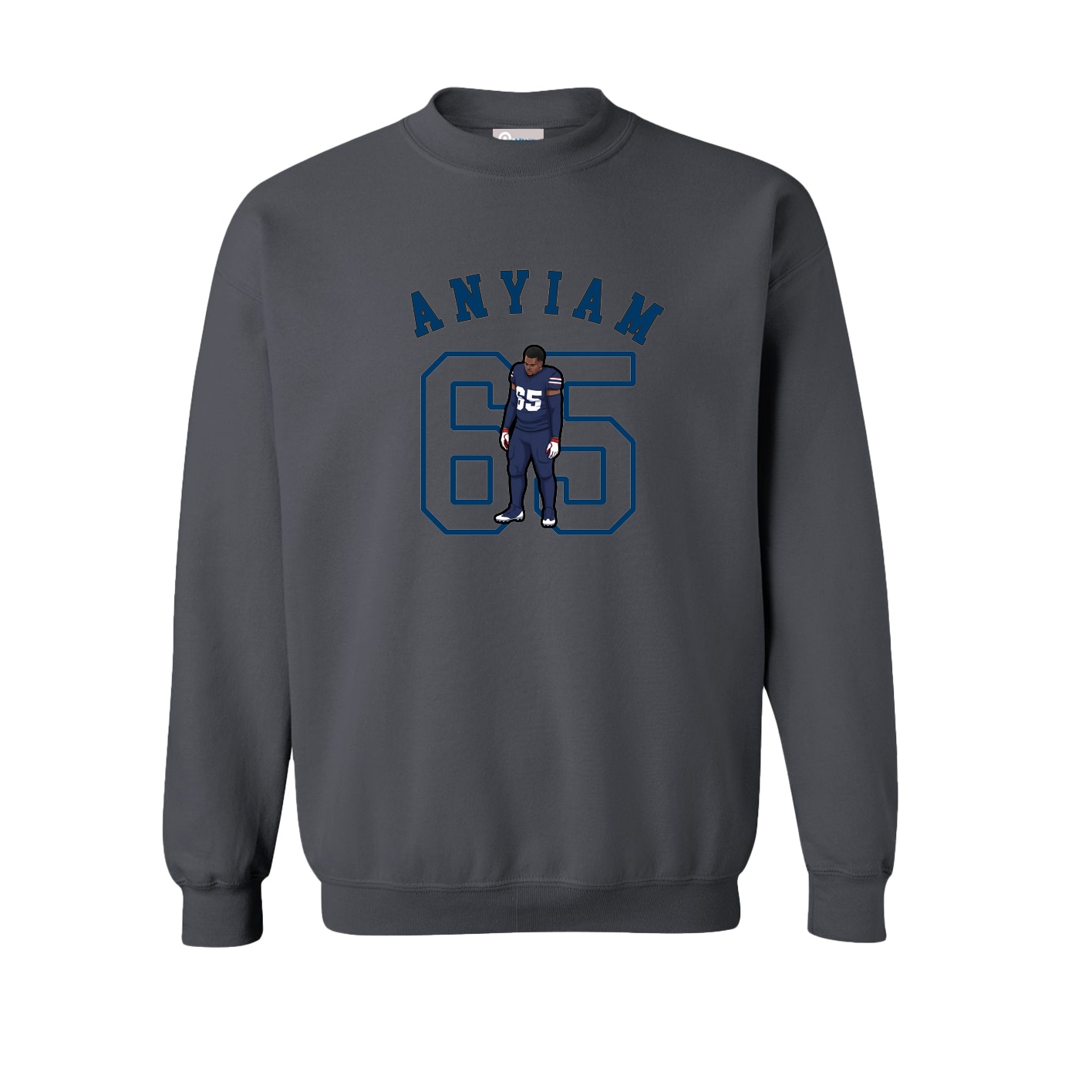 Fleece Crew — Shirsey Arch in Grey