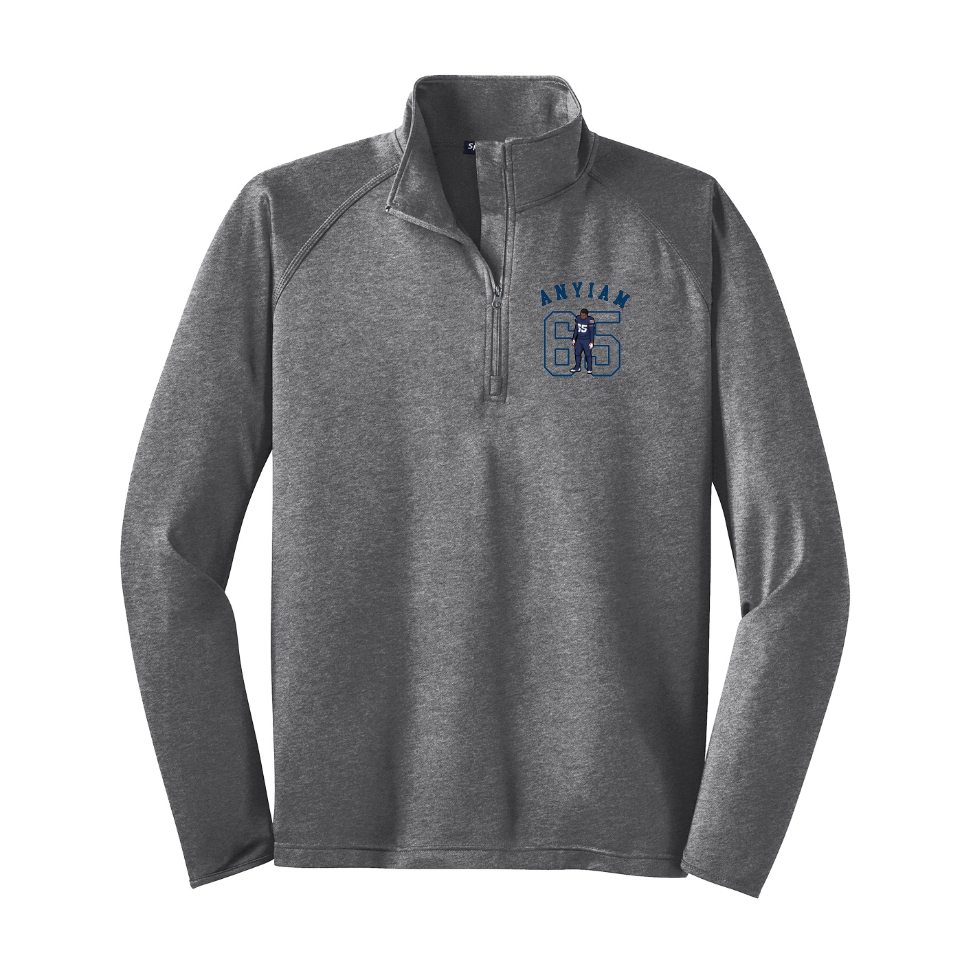 Q-Zip Pullover — Shirsey Arch in Grey