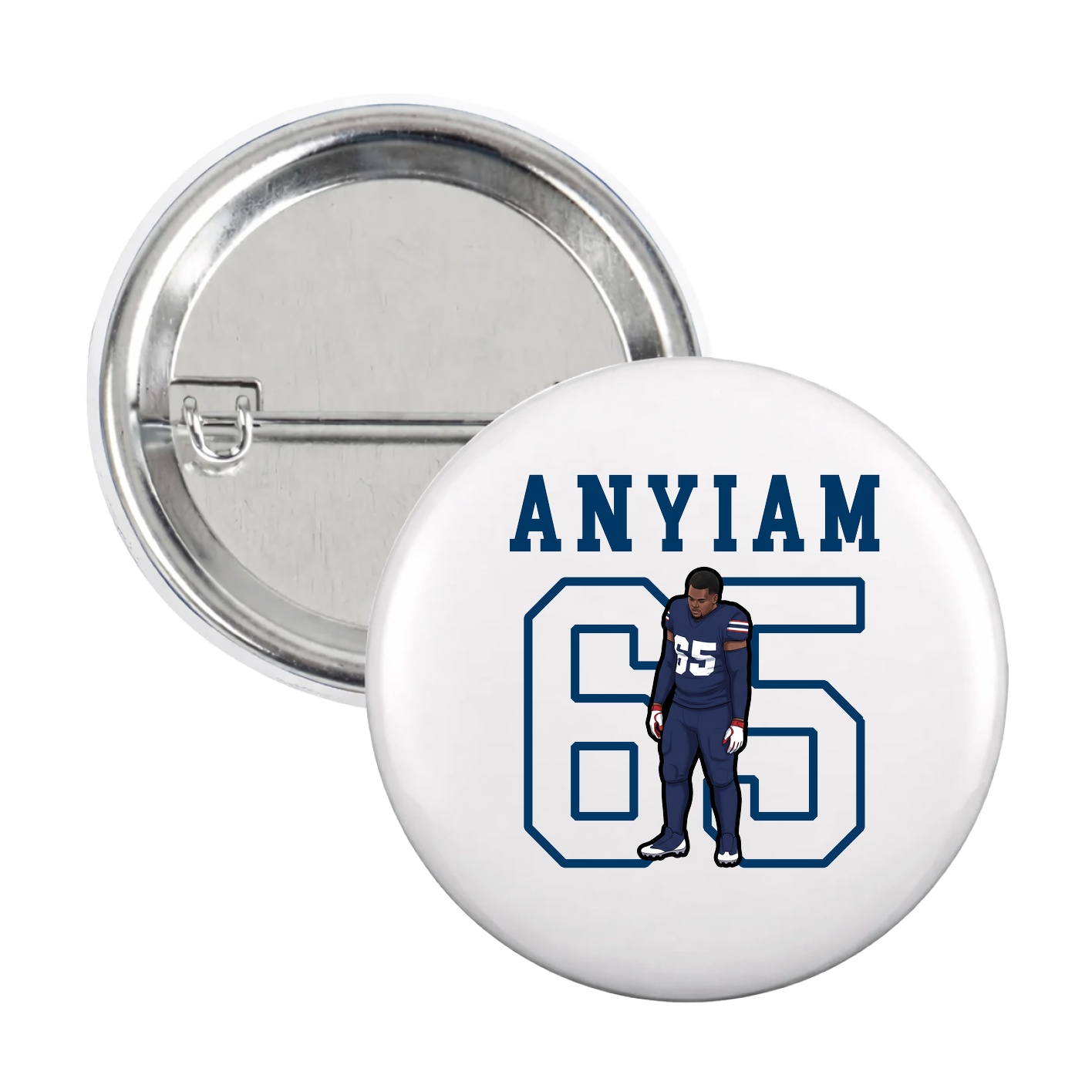 Game Day Button — Shirsey in White