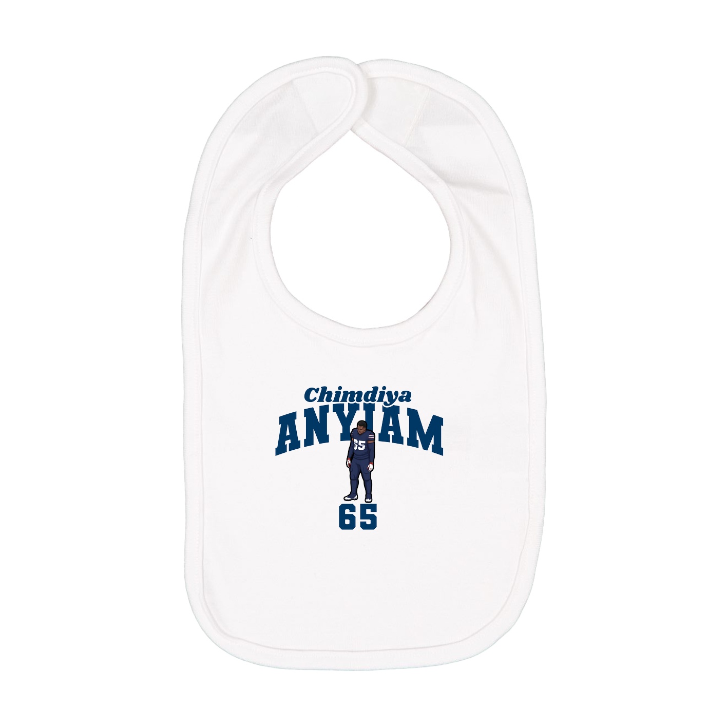 Infant Bib — Signature Arch in White