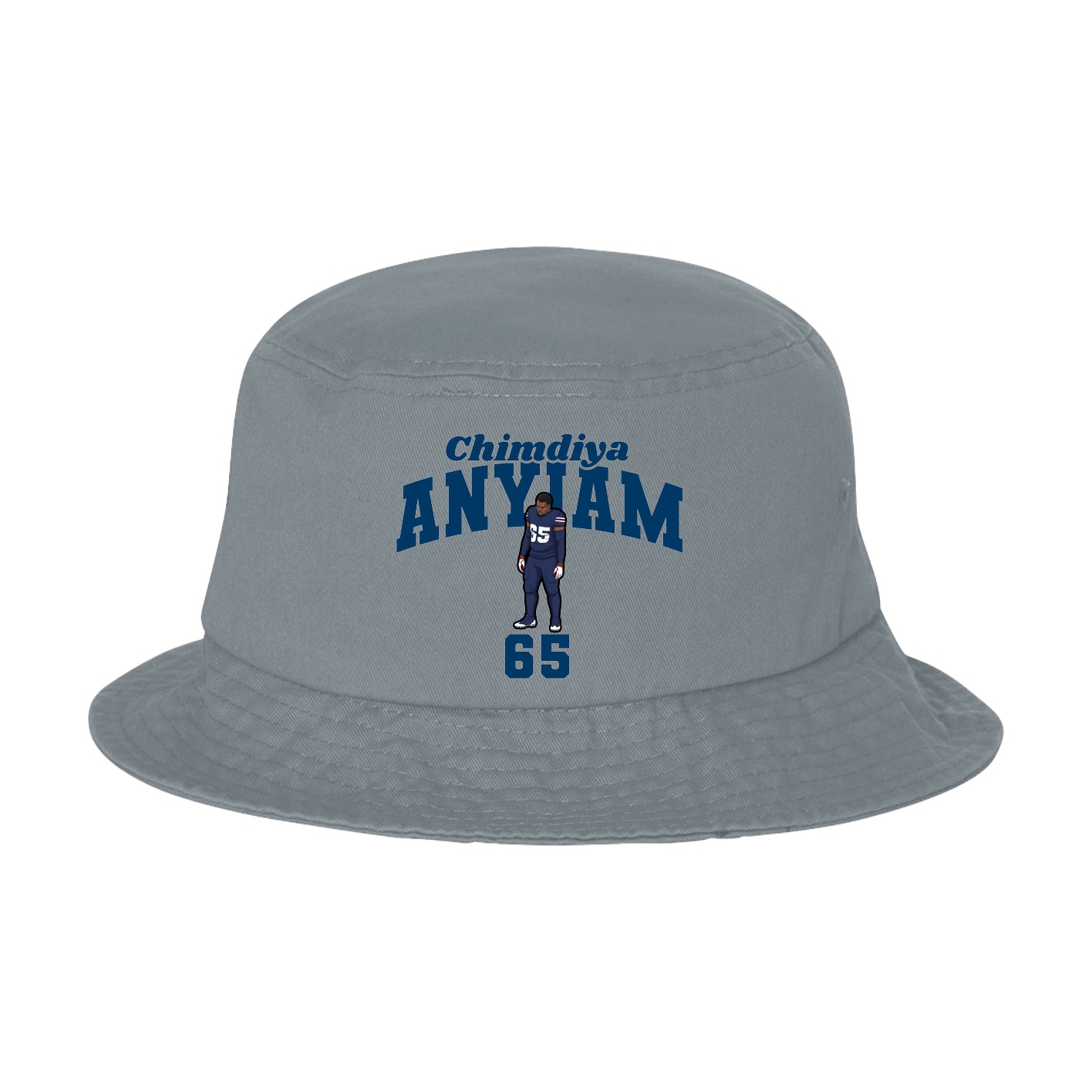 Bucket Cap — Signature Arch in Grey