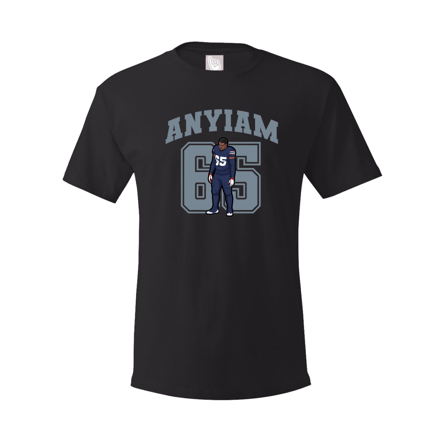 Youth Tee — Number in Black
