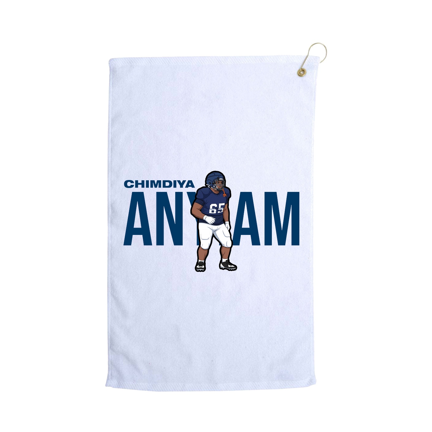 Golf Towel — Player Name in White
