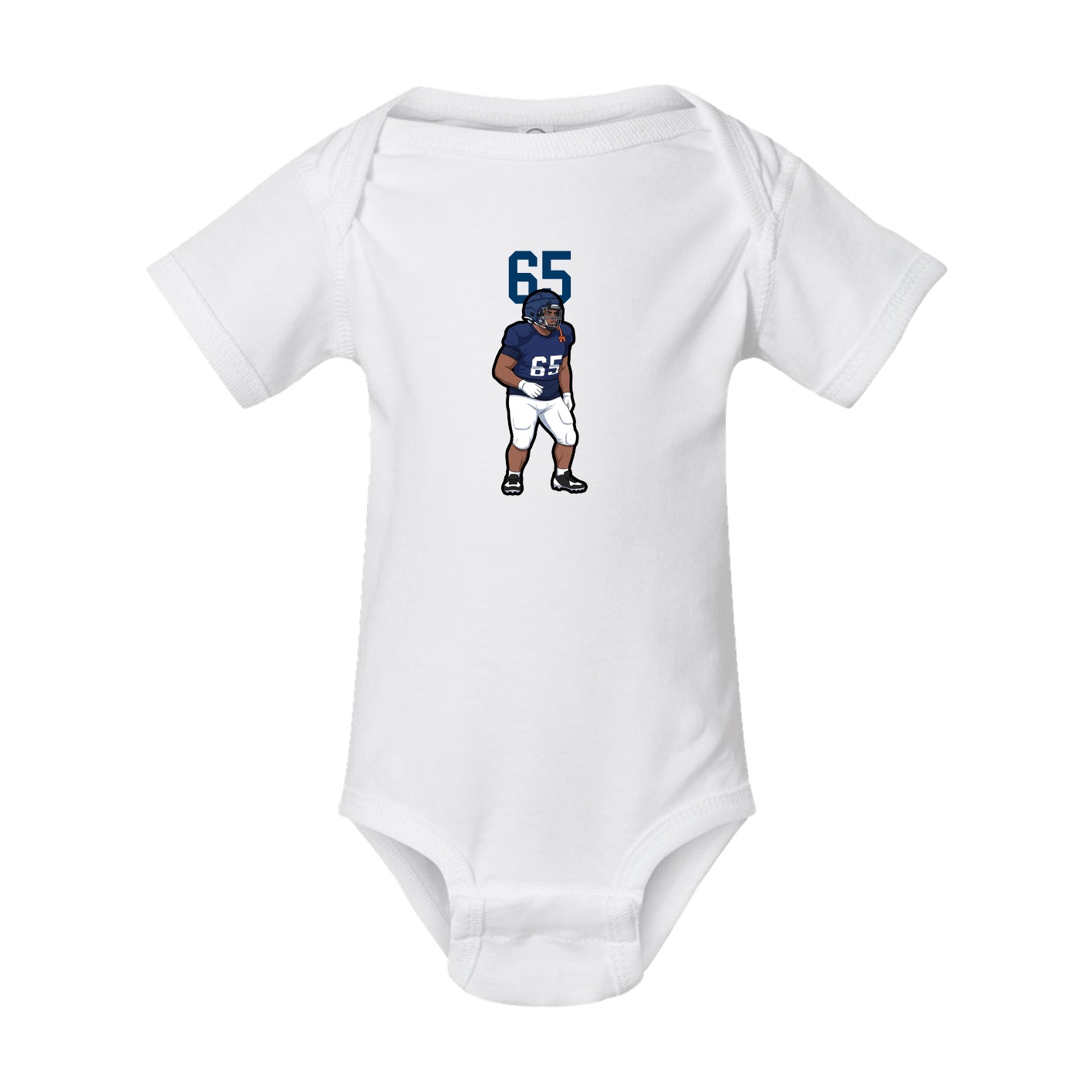 Baby Onesie — Number Top in White