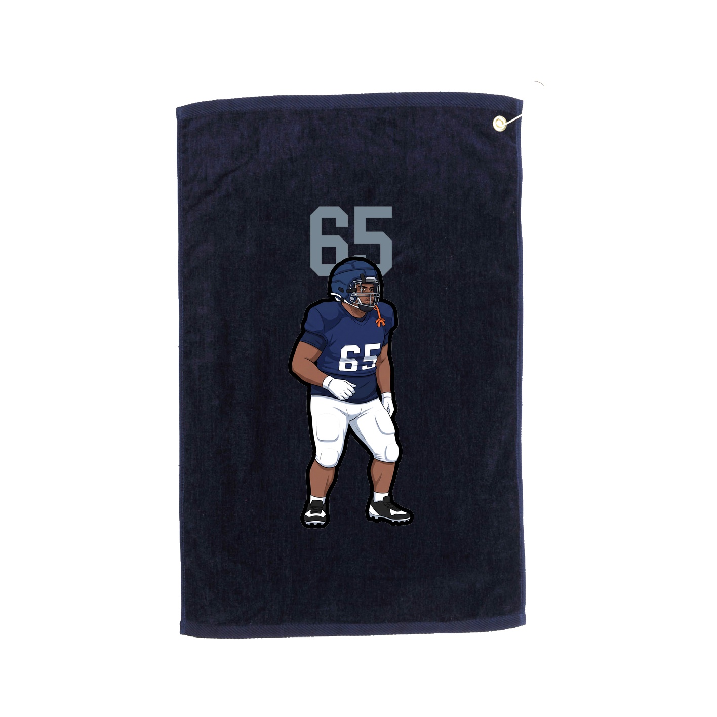 Golf Towel — Number Top in Navy