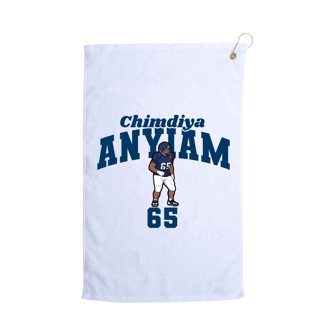 Golf Towel — Signature Arch in White