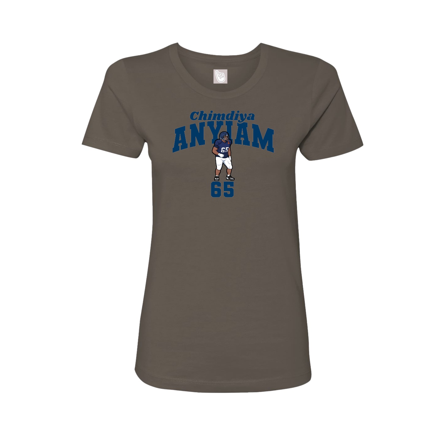 Fitted Women's Tee — Signature Arch in Grey