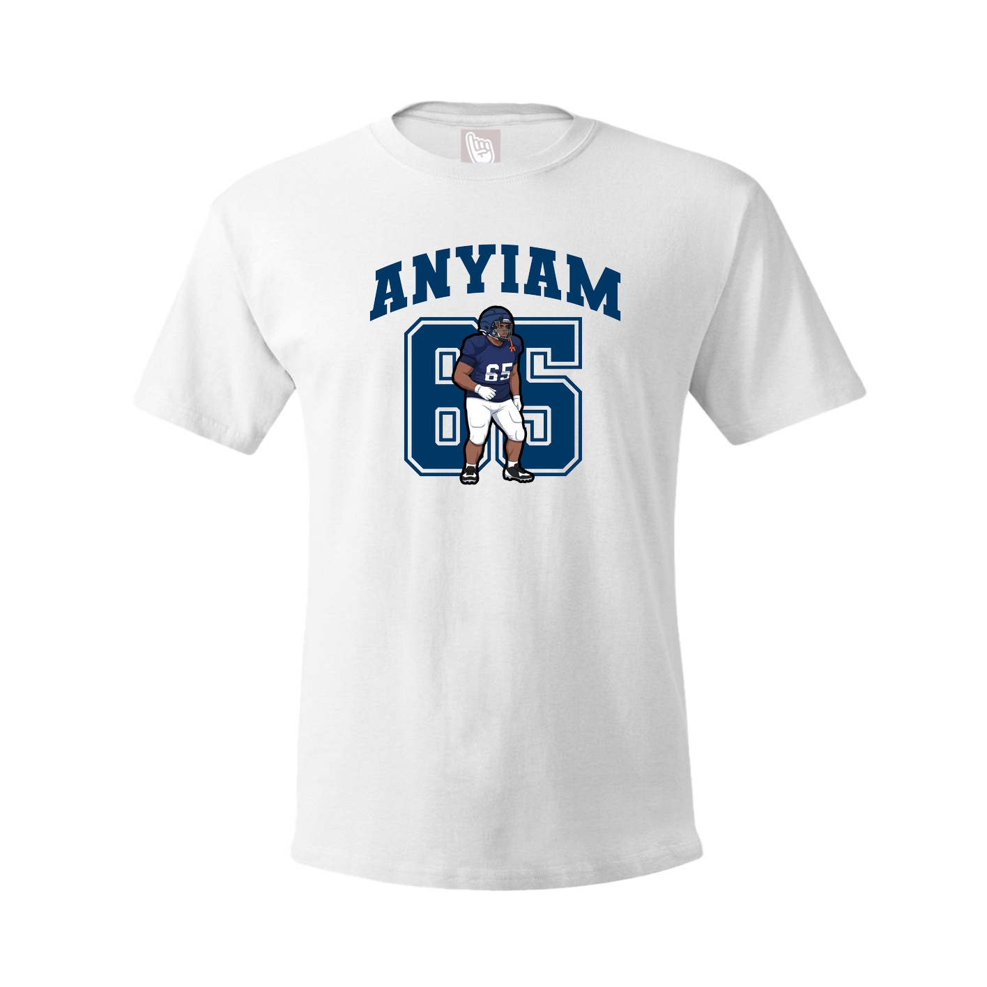 Youth Tee — Number in White
