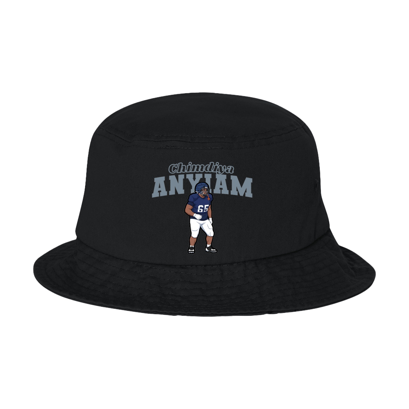 Bucket Cap — Name Arch in Black