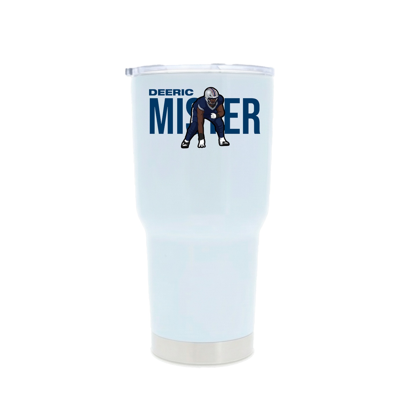 30oz Stainless Steel Tumbler — Player Name in White