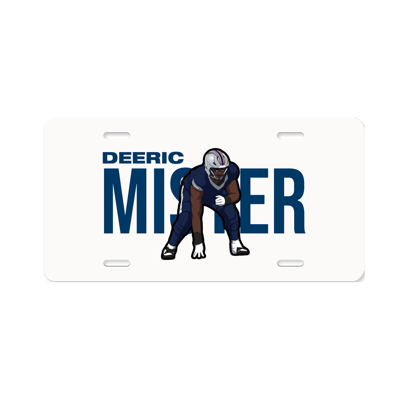 License Plate — Player Name in Classic