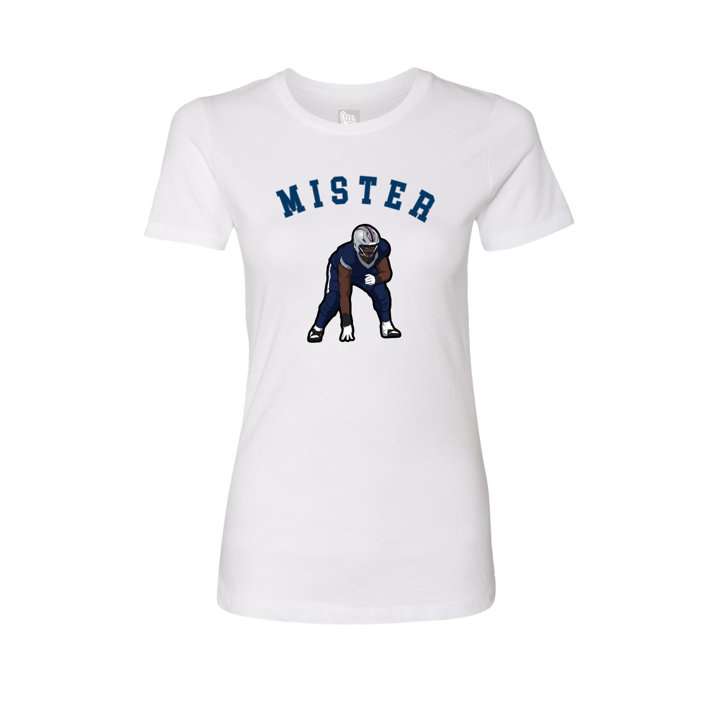 Fitted Women's Tee — Shirsey Arch in White