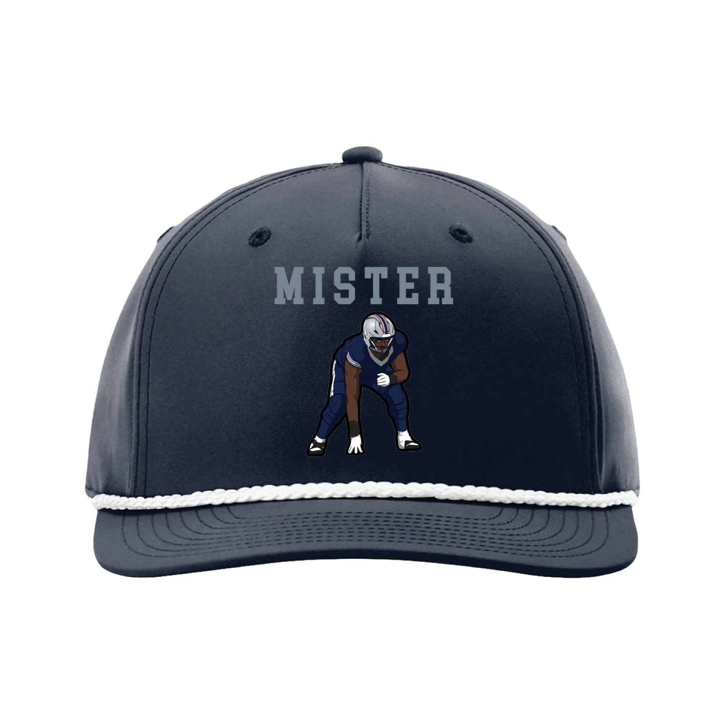 Five-Panel Classic Rope Cap — Shirsey in Navy
