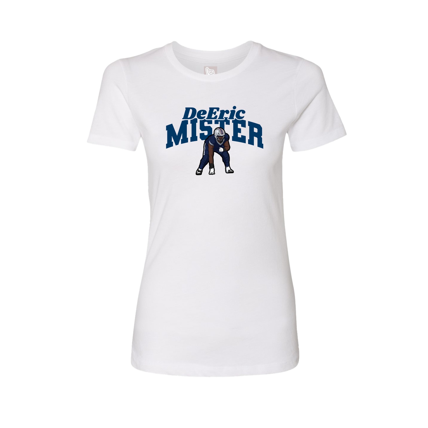 Fitted Women's Tee — Signature Arch in White