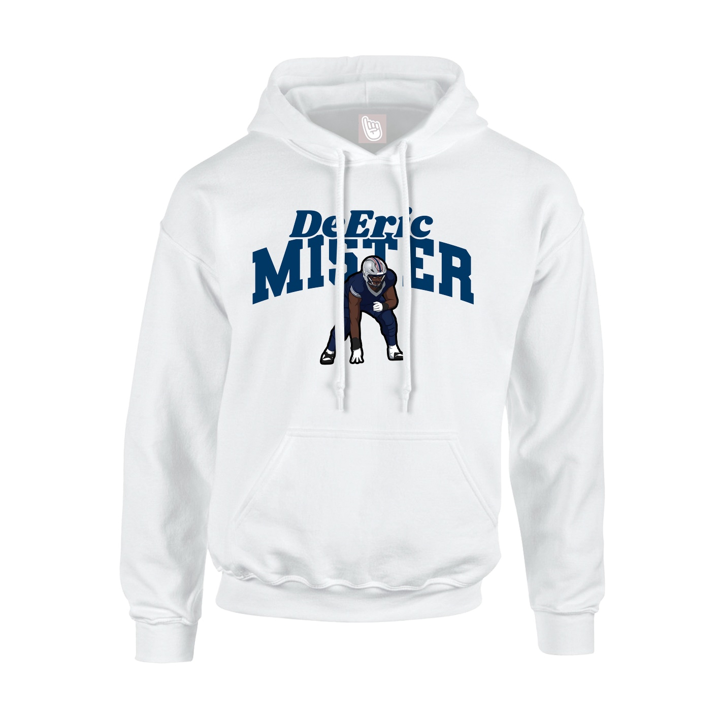 Hoodie — Signature Arch in White