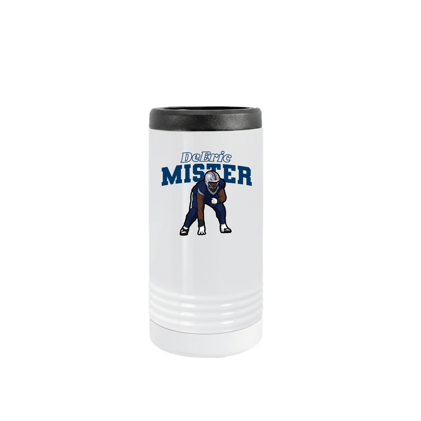 Slim Beverage Holder — Name Arch in White