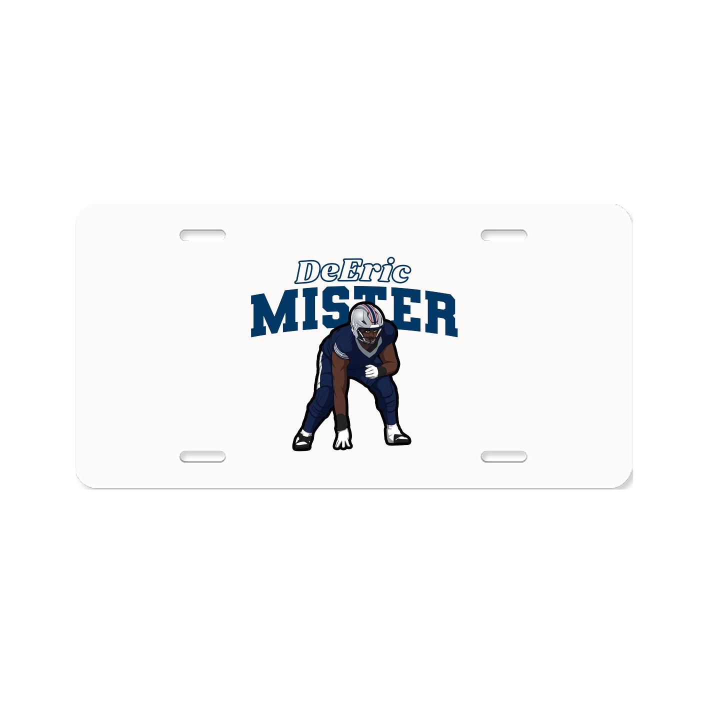 License Plate — Name Arch in Classic