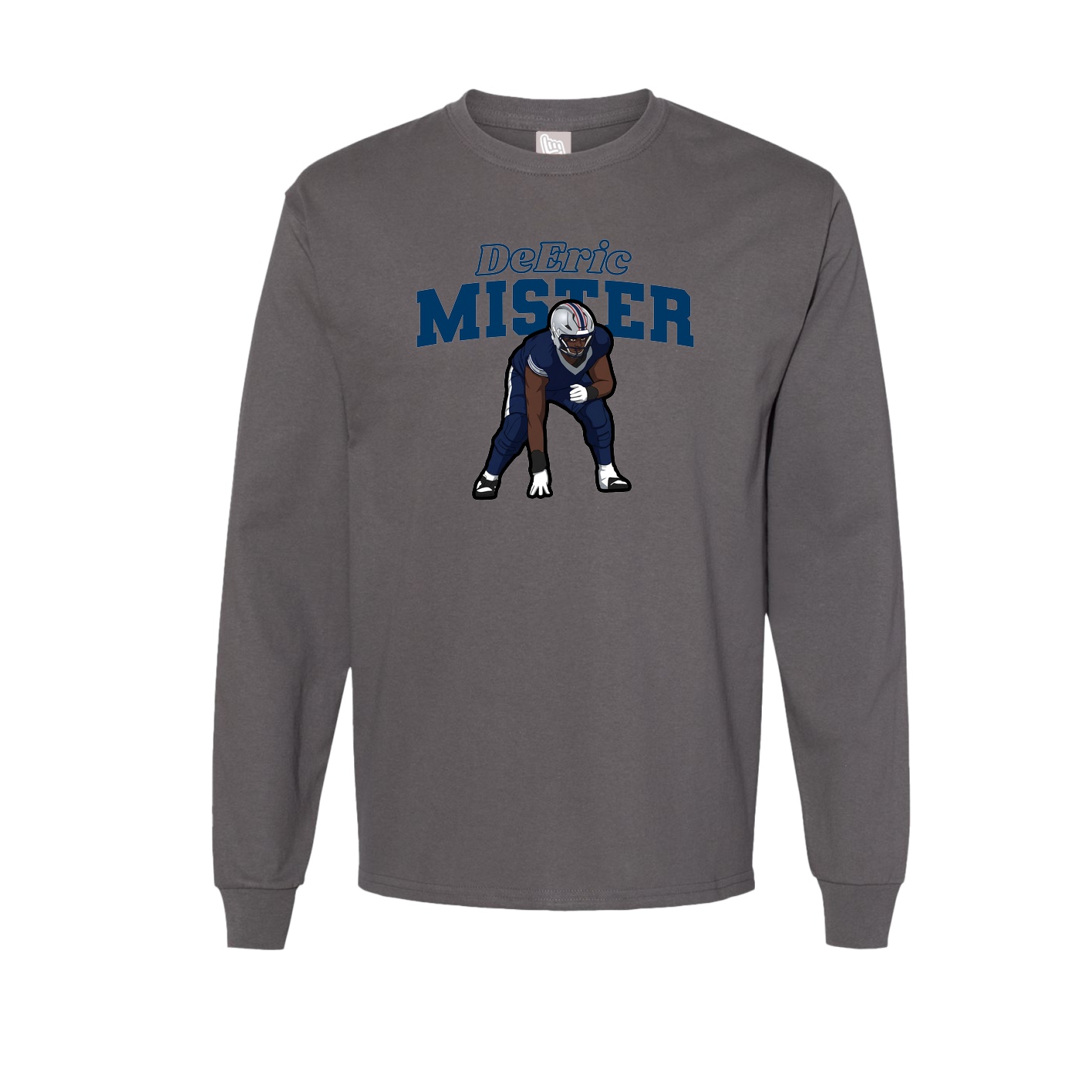 Long Sleeve Tee — Name Arch in Grey