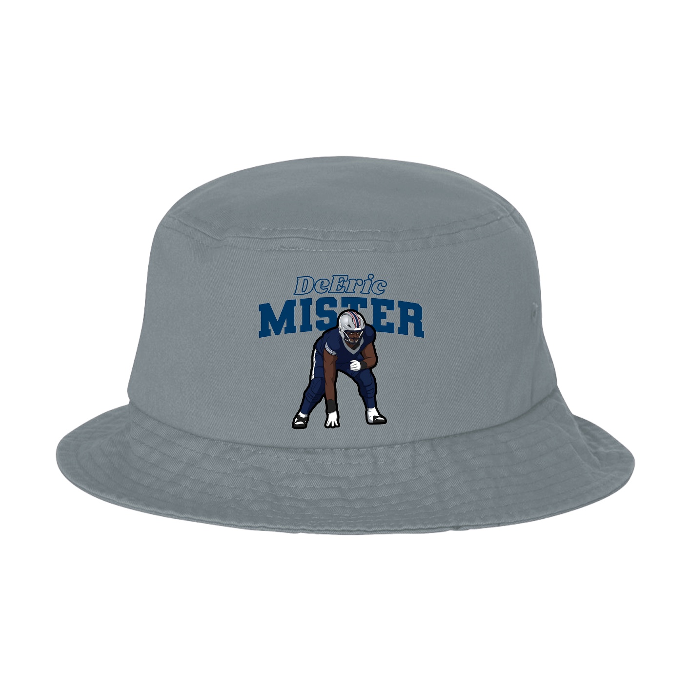 Bucket Cap — Name Arch in Grey