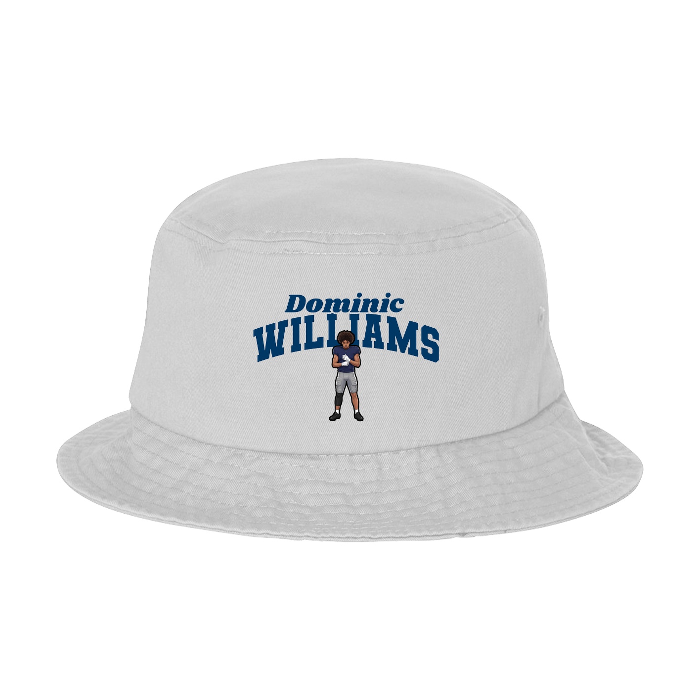 Bucket Cap — Signature Arch in White