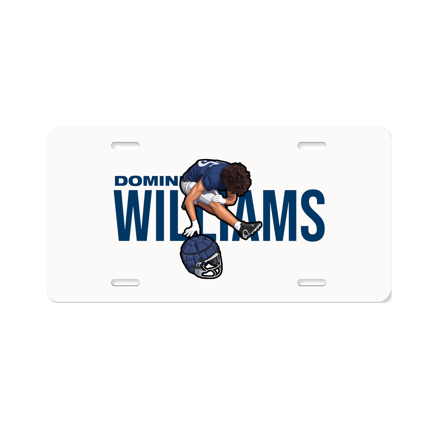 License Plate — Player Name in Classic