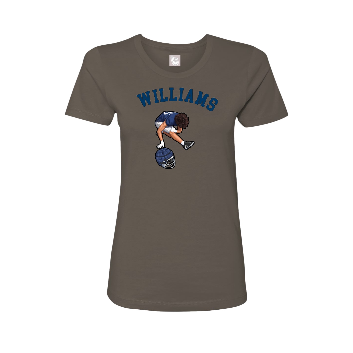 Fitted Women's Tee — Shirsey Arch in Grey