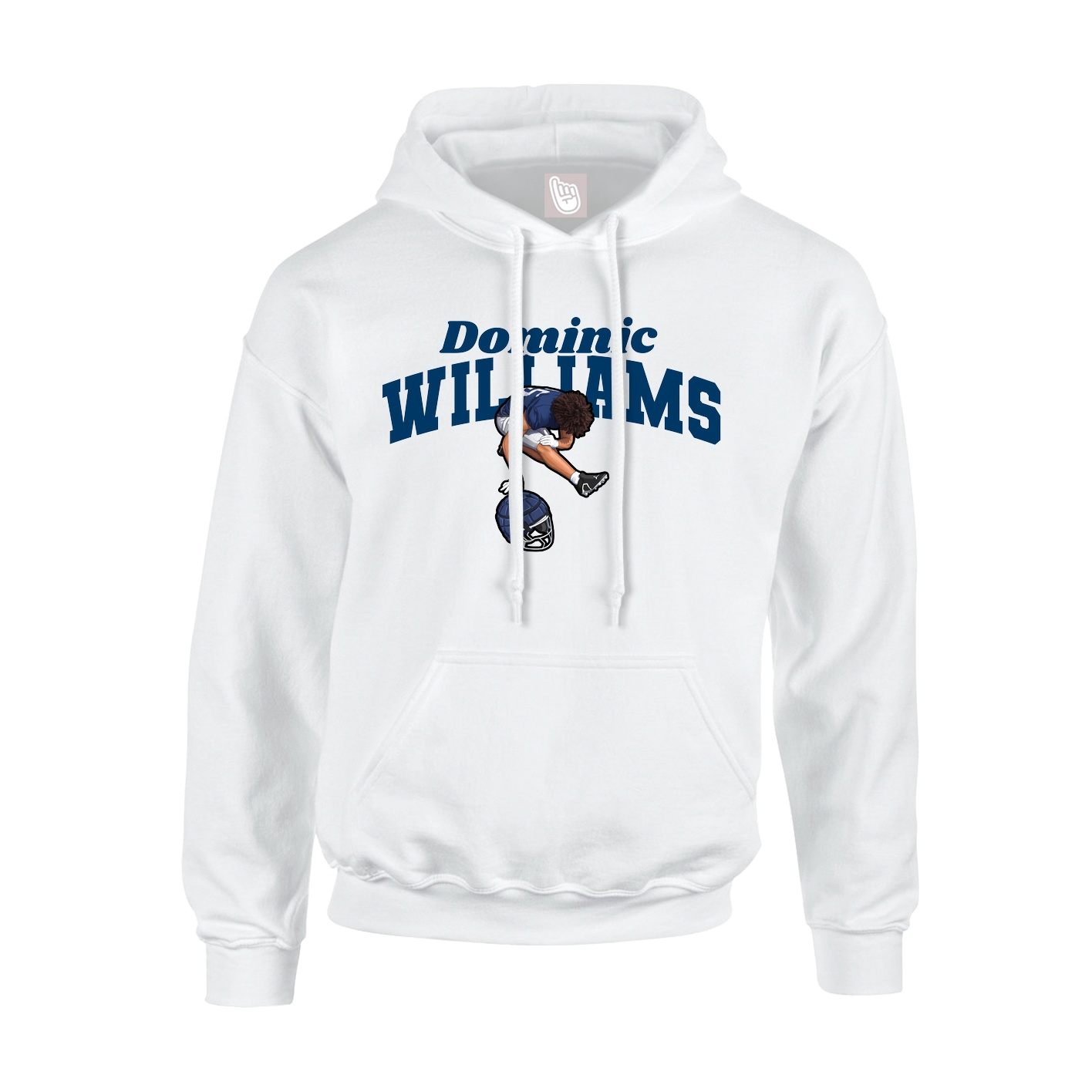 Youth Hoodie — Signature Arch in White