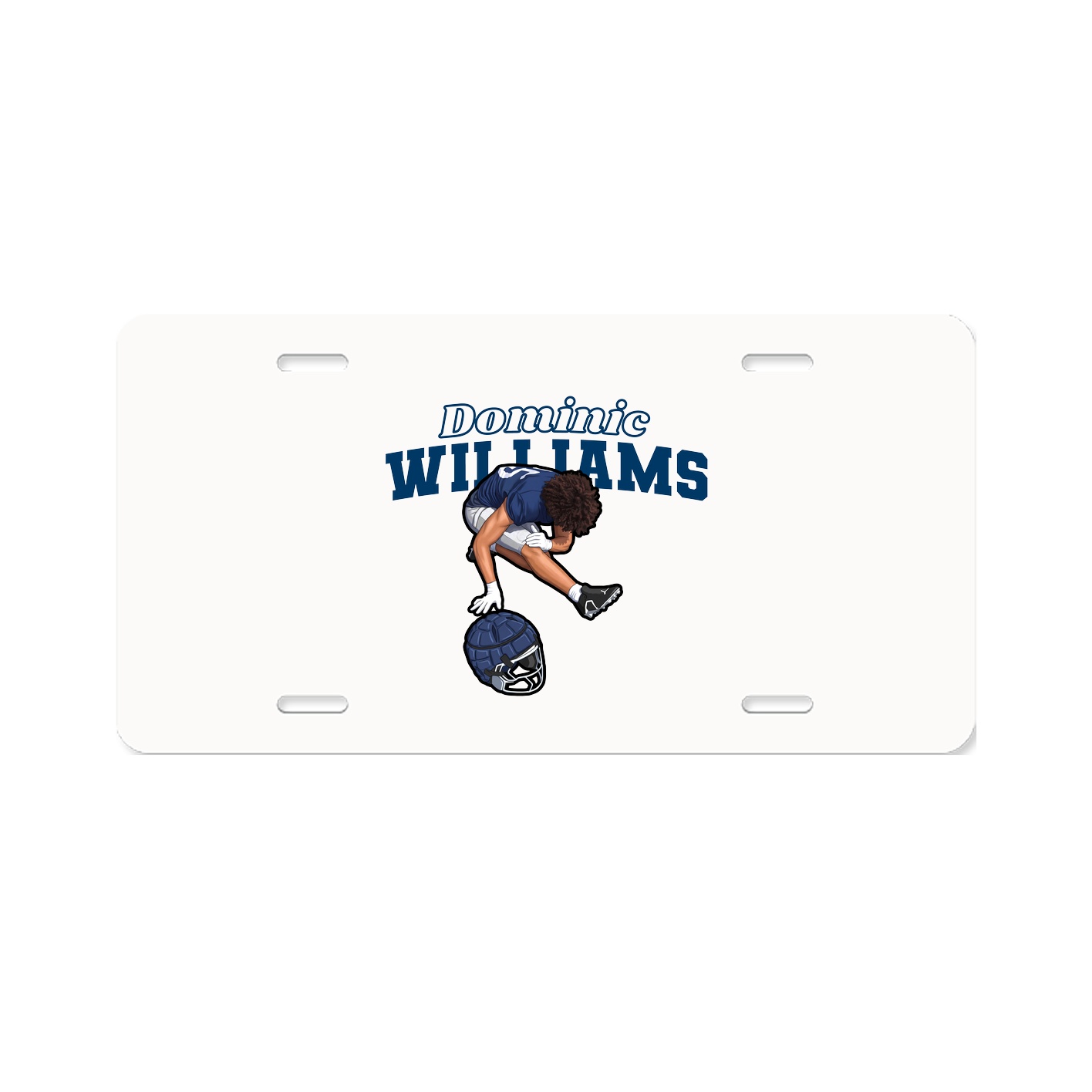License Plate — Name Arch in Classic