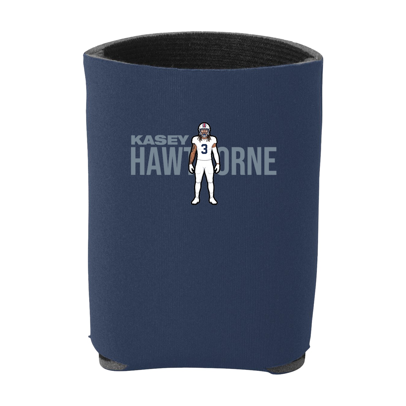 Can Holder — Player Name in Navy