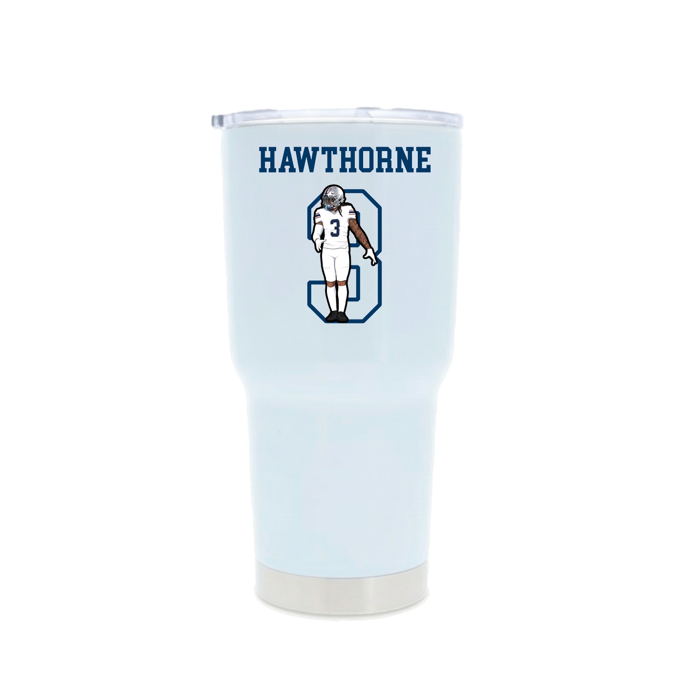 30oz Stainless Steel Tumbler — Shirsey in White