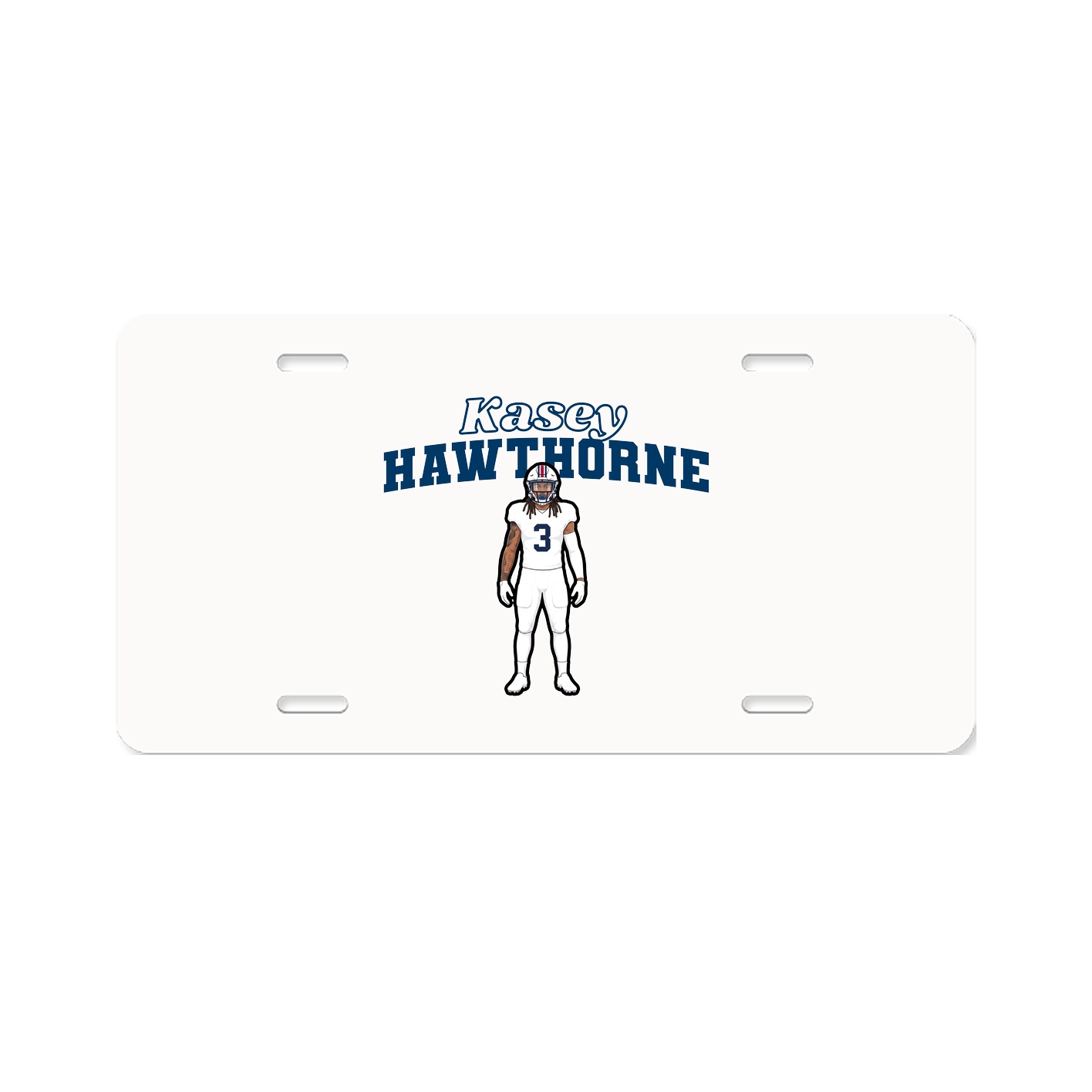 License Plate — Name Arch in Classic