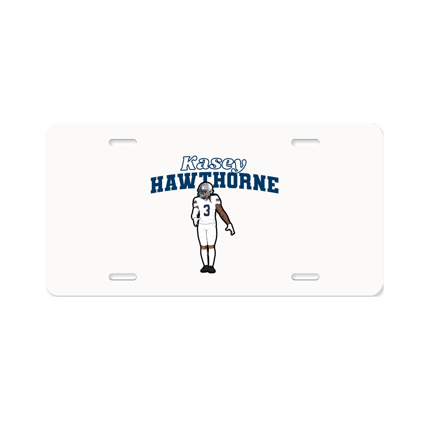 License Plate — Name Arch in Classic