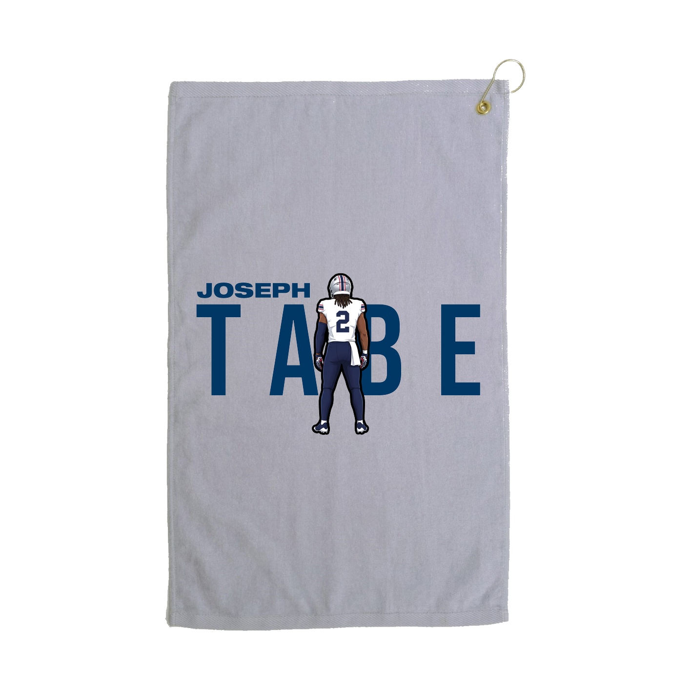 Golf Towel — Player Name in Grey